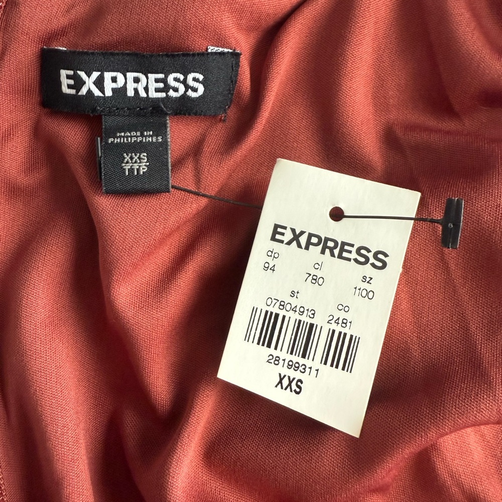 Express Rust Midi Dress - Picture 3 of 3